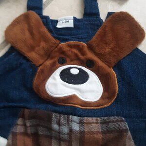 🐕👶Infant's Dog Overalls Size 6-9 Months